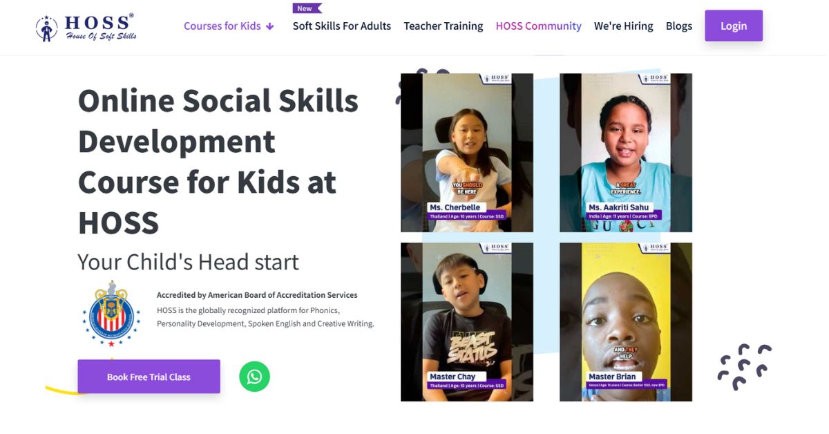 Best Soft Skills Development Course for Kids in 2026 - HOSS